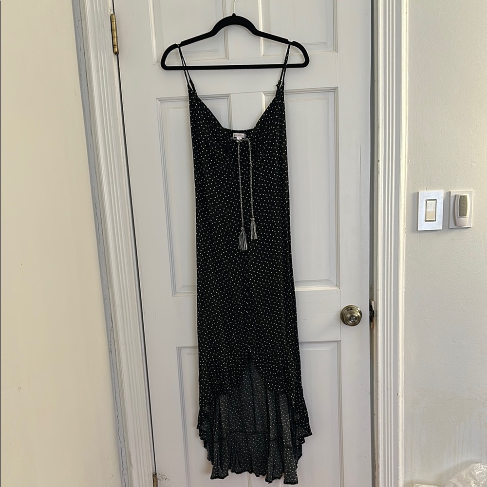 Polka Dot Spaghetti-Strap Dress